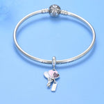 Heart-Shaped Balloon Trio Birthday Dangle Charm