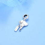 Heart-Shaped Balloon Trio Birthday Dangle Charm
