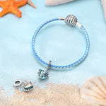 Heart-Shaped Ocean Treasure Dangle Charm