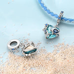 Heart-Shaped Ocean Treasure Dangle Charm