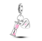 Hourglass Together Forever Charm