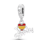 I Love Spain Dangle Charm