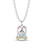 Ice Cream Bear Pendant Necklace