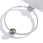 Infinite Love Zircon Heart Birthstone Charms