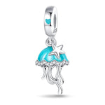Jellyfish Luminous Glow in the Dark Dangle Charm
