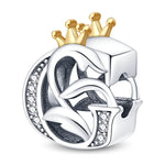 Crowned Royal Letter A~Z Alphabet Charm