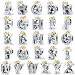 Crowned Royal Letter A~Z Alphabet Charm