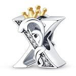 Crowned Royal Letter A~Z Alphabet Charm