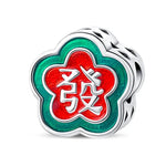 Lucky Mahjong Flower Charm