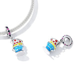 Mad Hatter’s Stacked Teacups Dangle Charm