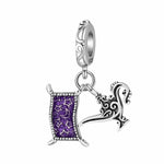 Magical Carpet & Genie Lamp Double Dangle Charm