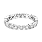 Marquise & Round Diamond Eternity Ring