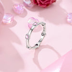 Mom’s Love Heart Gemstone Band Ring