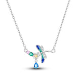 Mystical Dragonfly Crystal Necklace
