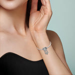 Openwork Heart & Three Feathers Dreamcatcher Charm