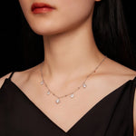 Letoton Moissanite Drop Necklace