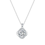 Letoton Moissanite Halo Necklace