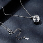 Letoton Moissanite Halo Necklace