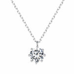 Letoton Moissanite Solitaire Necklace