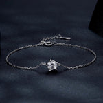 Letoton Solitaire Sterling Silver Moissanite Bracelet