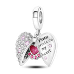 Paw Prints on My Heart Dangle Charm
