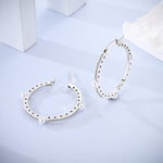 Pearl Embellished Hoop Earrings