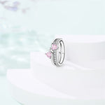 Pink Bow Gemstone Ring