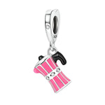Pink Coffee Maker Dangle Charm