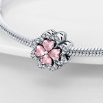 Pink Diamond Four-Leaf Clover Flower