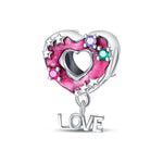 Pink Heart Donut Love Charm