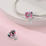 Pink Heart Donut Love Charm