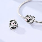 Pink Paw & Heart Infinity Love Charm