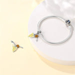 Pizza Slice and Meatball Double Dangle Charm