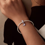 Purple Butterfly & Orchid Charm