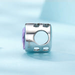 Purple Gemstone Cat Bead Charm