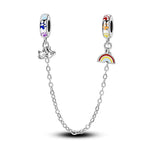 Rainbow and Playful Cat Safety Chain