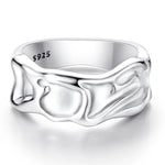 S925 Sterling Silver Wave Ring