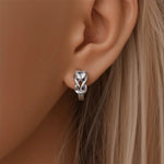 Silver Infinity Hoop Earrings