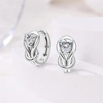 Silver Infinity Hoop Earrings