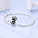 Sparkling Pink Heart Charm Bracelet