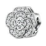 Radiant Bloom Sparkling Flower Charm