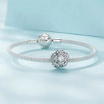 Radiant Bloom Sparkling Flower Charm