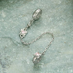 Spring Butterfly Safety Chain Charm