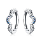 Star & Moon Hoop Earrings