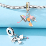 Summer Essentials Umbrella, Sunglasses & Ice Cream Triple Dangle Charm
