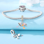 Summer Essentials Umbrella, Sunglasses & Ice Cream Triple Dangle Charm