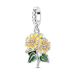 Sunflower Bouquet Dangle Charm