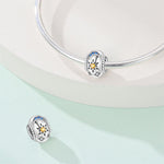 Sunflower & Crescent Moon Charm