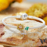 Sunflower & Dragonfly Garden Charm