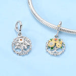 Sunflower Garden Wreath Dangle Charm